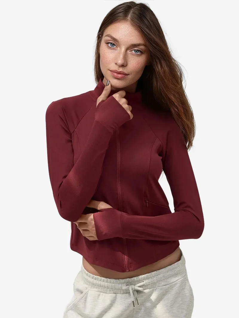 HICCUP Fitted Knitted Turtleneck Active Top