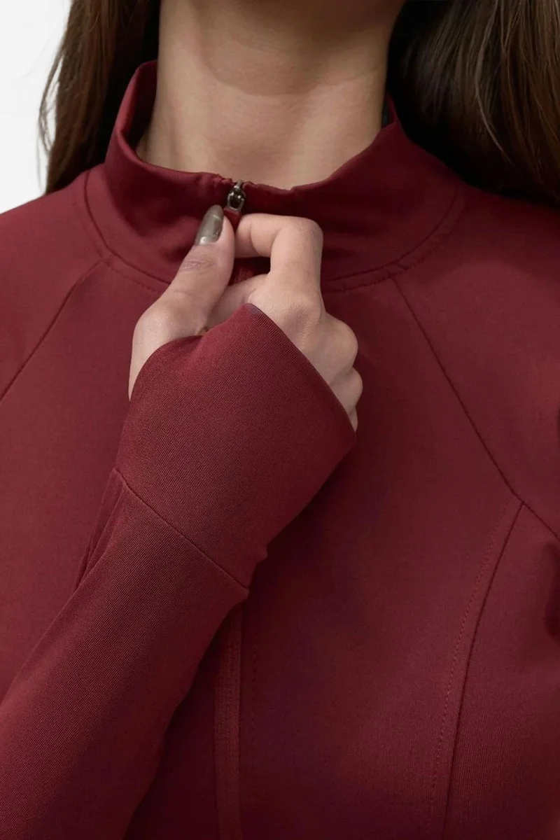 Hiccup Fitted Knitted Turtleneck Active Top