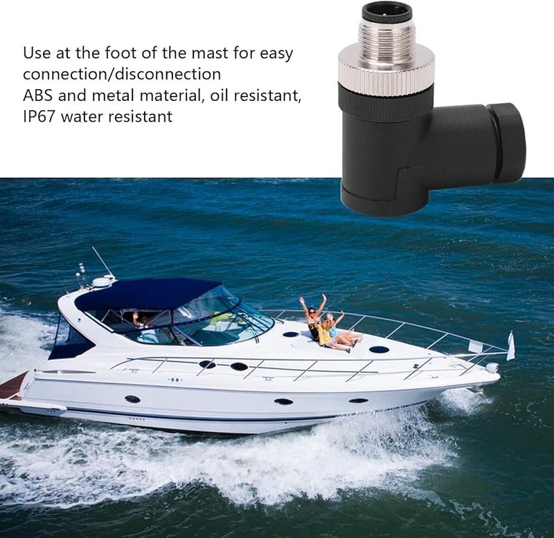 Astibym NMEA 2000 ذكر قابل للتثبيت في الميدان 5 دبوس M12 خيط IP67 مقاوم للماء موصل - Image 3