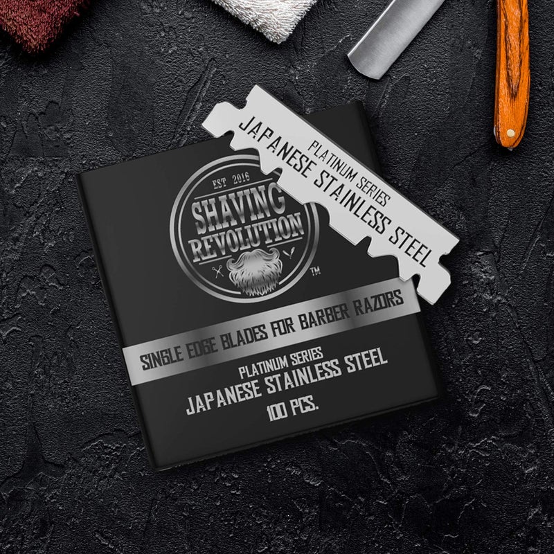 SHAVING REVOLUTION Barber Razor Blade - Single Edge Razor Blades 100 Count - Stainless Steel Razor Blades Single Edge - Image 4
