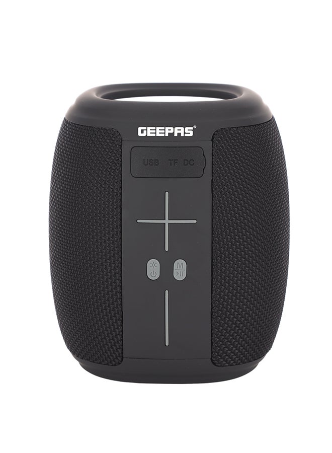 Rechargeable Bluetooth Speaker, BT/USB/TF Card/FM , Lithium Battery Speaker With TWS And Aux-In | Portable Speaker With Hands-Free Calling Black