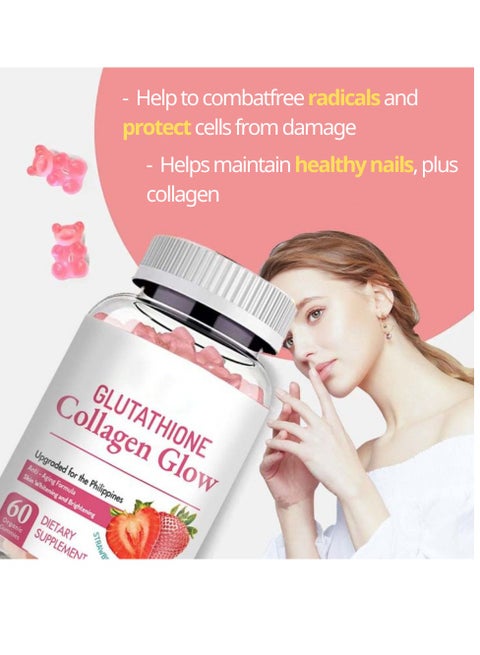 Provedic Glutathione Collagen Gummies, Glutathione Collagen Glow Gummies  For Dark Spot, Korea Glutathione Gummies For Women, Glutathione Collagen  Glow Anti Aging | Best Price KSA | Riyadh, Jeddah