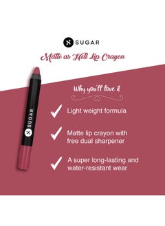 Matte As Hell Lip Crayon | Lasts Upto 8Hrs | Water Resistent Lipstick For Women | 2.5Gm - 28 Honey Rider - pzsku/Z507B3ACAF91795489FFEZ/45/_/1735567032/54bcc8e7-e116-4343-b177-78cb409c13f0