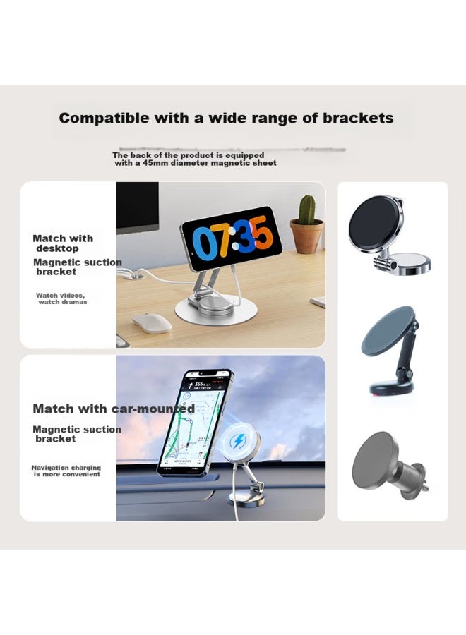 Gdgo Qi2 Certified 15w Apple Wireless Charger Magsafe Magnetic Low Temperature Fast Charging For Android Xiaomi Huawei Phone Iphone 16/15/14 Earphones - Image 3