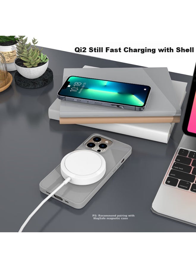 Gdgo Qi2 Certified 15w Apple Wireless Charger Magsafe Magnetic Low Temperature Fast Charging For Android Xiaomi Huawei Phone Iphone 16/15/14 Earphones - Image 4