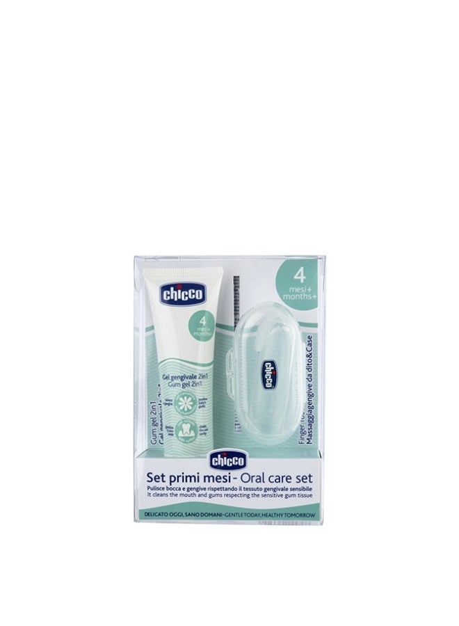 شيكو مجموعة العناية بالفم من شيكو للأطفال من عمر 4 أشهر فما فوق - Image 1