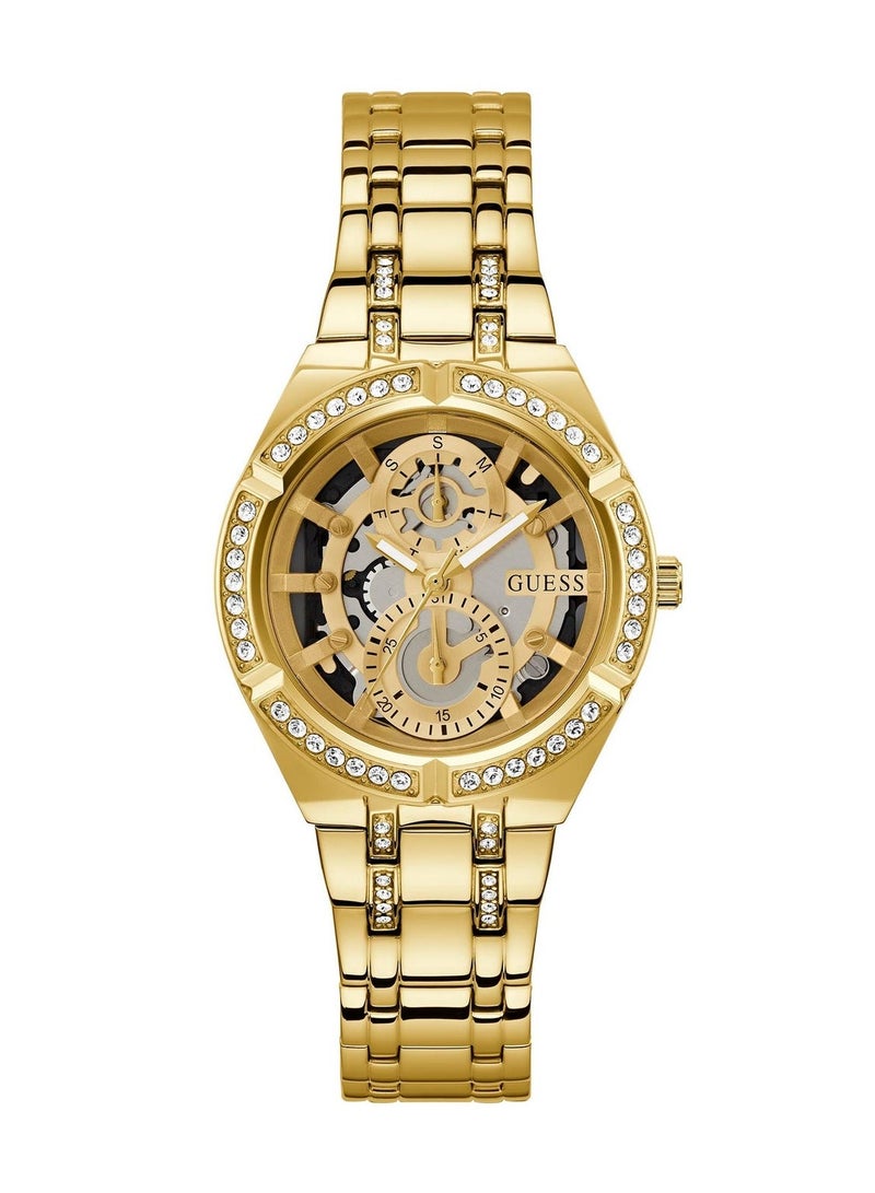GUESS Women's GW0604L2 Gold-Tone Stainless Steel Quartz Multifunction Watch - Image 1