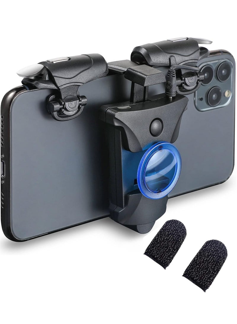 Generic - PUBG Mobile Controller, 16 Shots per Second Auto High Frequency Click Mobile Gaming Controllers for PUBG/Fortnite/Rules of Survival Gaming Grip and Gaming Joysticks for Android iOS Phone - Image 1
