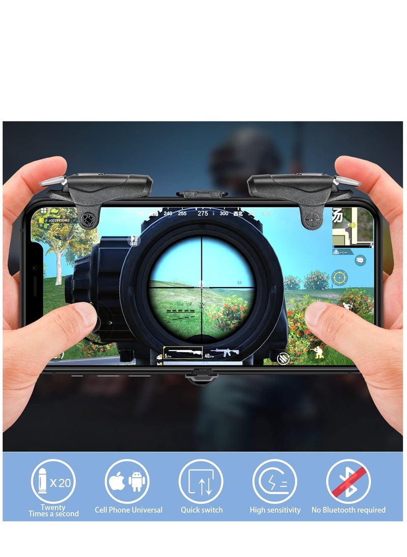 Generic - PUBG Mobile Controller, 16 Shots per Second Auto High Frequency Click Mobile Gaming Controllers for PUBG/Fortnite/Rules of Survival Gaming Grip and Gaming Joysticks for Android iOS Phone - Image 1