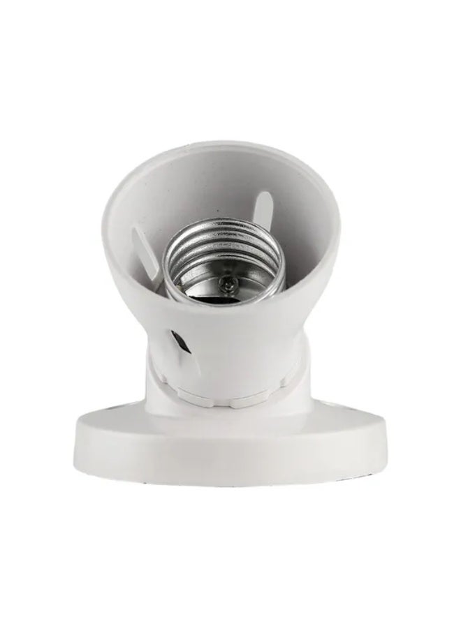 ADMORE NV625 45-Degree Angled Lamp Holder - E27/B22 Compatible Light Base for Wall and Ceiling - White - Image 3