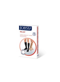 JOBST Relief Knee High Graduated Compression Socks 20-30mmHg - Comfortable Unisex Design - Closed Toe, Beige, Large  - Image 4
