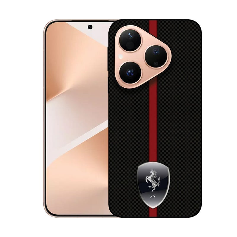 EYE CATCH Printed Protective Case Cover For Huawei Pura 80 -  Ferrari Logo - Image 1