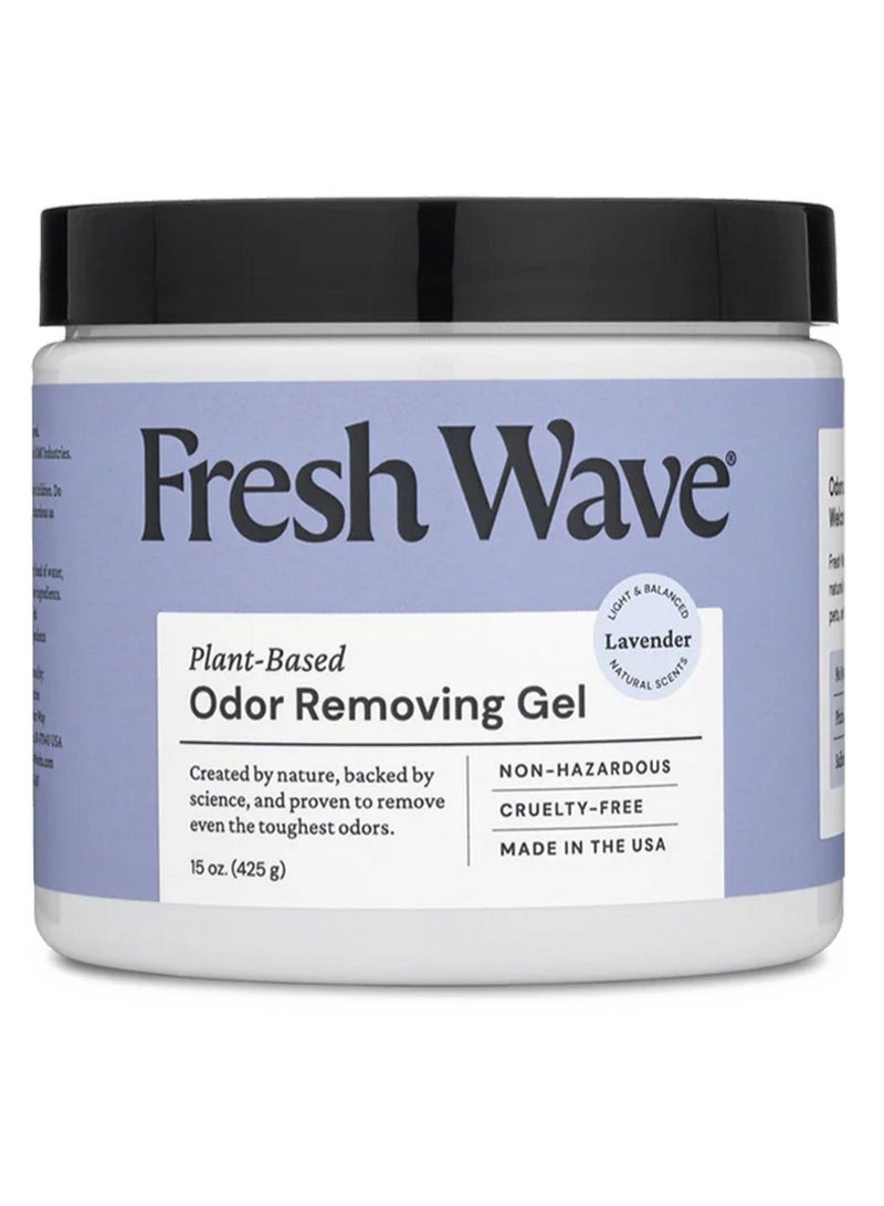 Fresh Wave Plant Based Lavender Odor Eliminating & Deodorizing Gel 425G - Image 1
