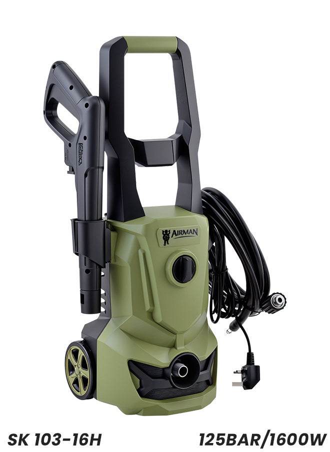 AIRMAN - Airman High-Performance Pressure Washer with 125 Bar and 1600W Power Car Cleaner SK103-16H - Image 1