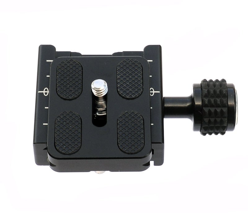 Fotasy 50mm Arca Swiss Type Clamp, Arca QR Clamp, 50 mm Arca Clamp, Arca Swiss Clamp, Quick Release Plate Clamp, QR Clamp, Arca Tripod Mount Adapter, for Tripod Head Monohead, with 50mm Arca Plate, Cl50_PU50, Black - Image 2