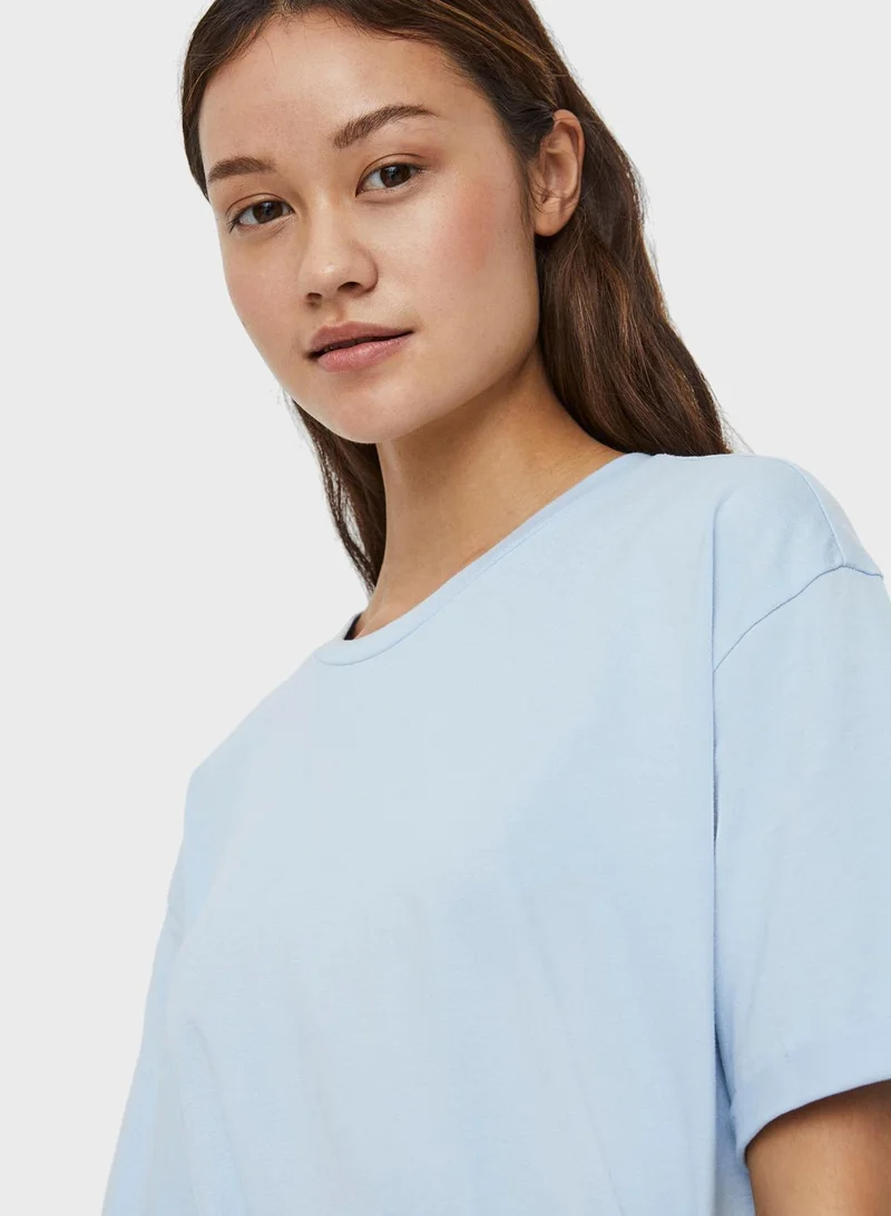 VERO MODA Crew Neck Belted Dress
