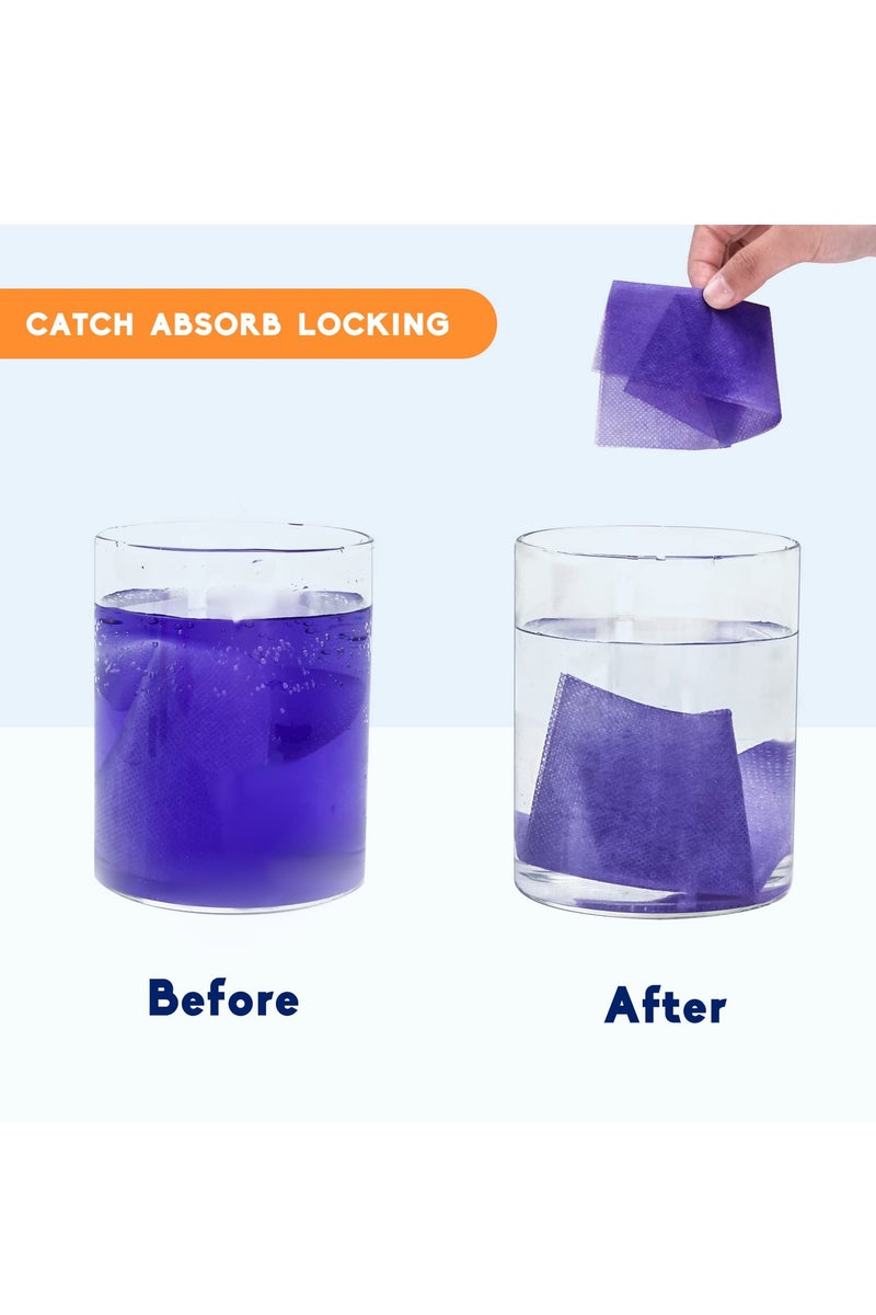 100 ورقة مانعة لاختلاط الألوان في الغسيل، أوراق حافظة للألوان، ممتص صبغات للمحافظة على الألوان الأصلية للملابس - Image 5