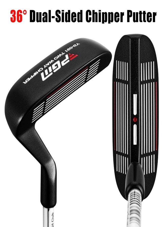 PGM Golf Club Two-Way Chipper 36° for Right and Left Handed, Dual-Sided Chipper Putter Short Game Improvement Wedge for Men and Women Blue TUG071 - Image 2