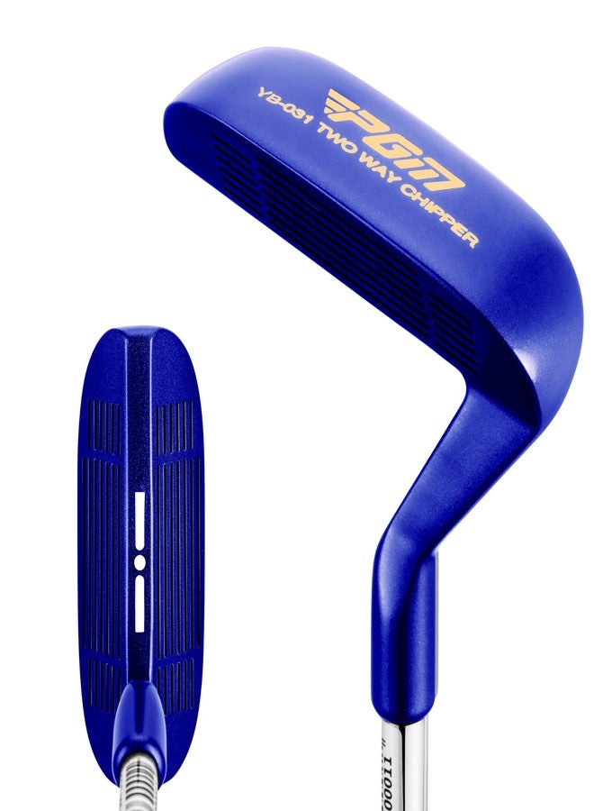 PGM Golf Club Two-Way Chipper 36° for Right and Left Handed, Dual-Sided Chipper Putter Short Game Improvement Wedge for Men and Women Blue TUG071 - Image 1