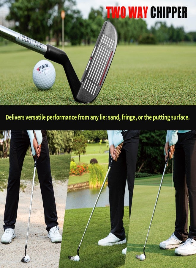 PGM Golf Club Two-Way Chipper 36° for Right and Left Handed, Dual-Sided Chipper Putter Short Game Improvement Wedge for Men and Women Blue TUG071 - Image 3