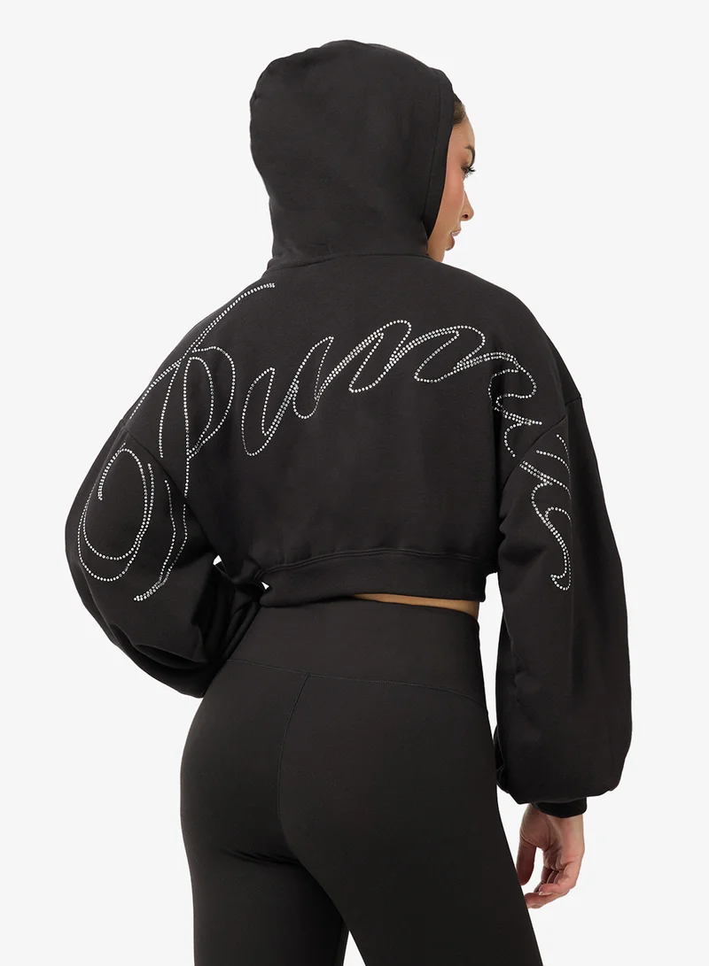 بوما Essential Graphic Bedazzled Hoodie