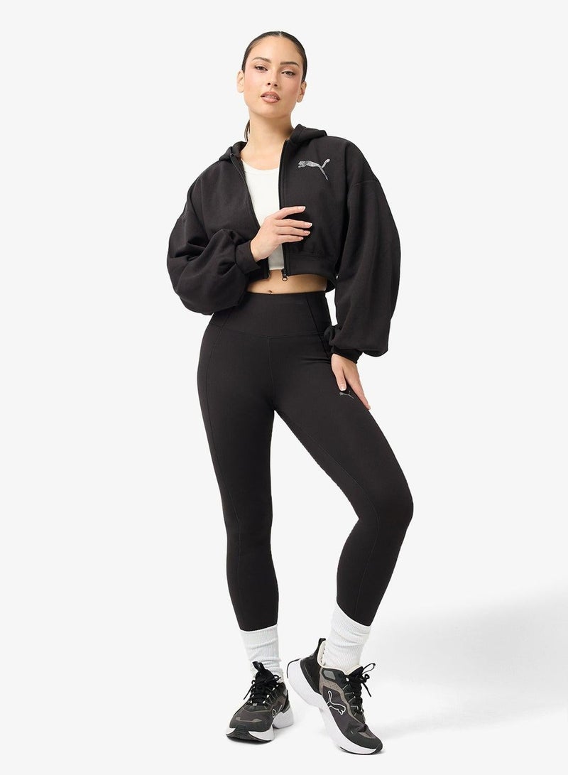 PUMA Essential Graphic Bedazzled Hoodie - Image 4