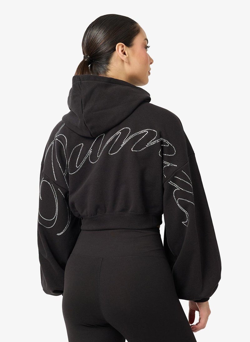 PUMA Essential Graphic Bedazzled Hoodie - Image 5