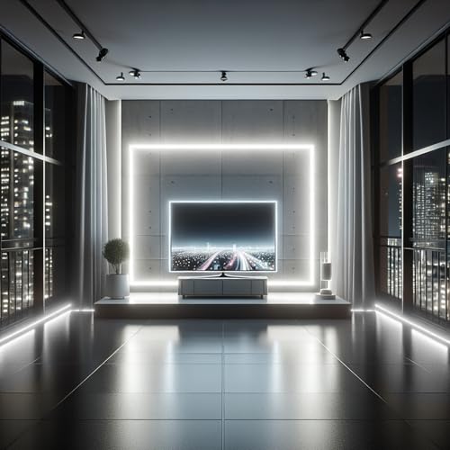 iNextStation 6.6ft 2M 5V USB COB LED Strip Light, 640LEDs 6000K Cold White USB LED Strips Dimmable CRI 93+ Flexible LED Tape Lights for TV Backlight, Under Cabinet, Mirror, Wardrobe, Home Decor - Image 4