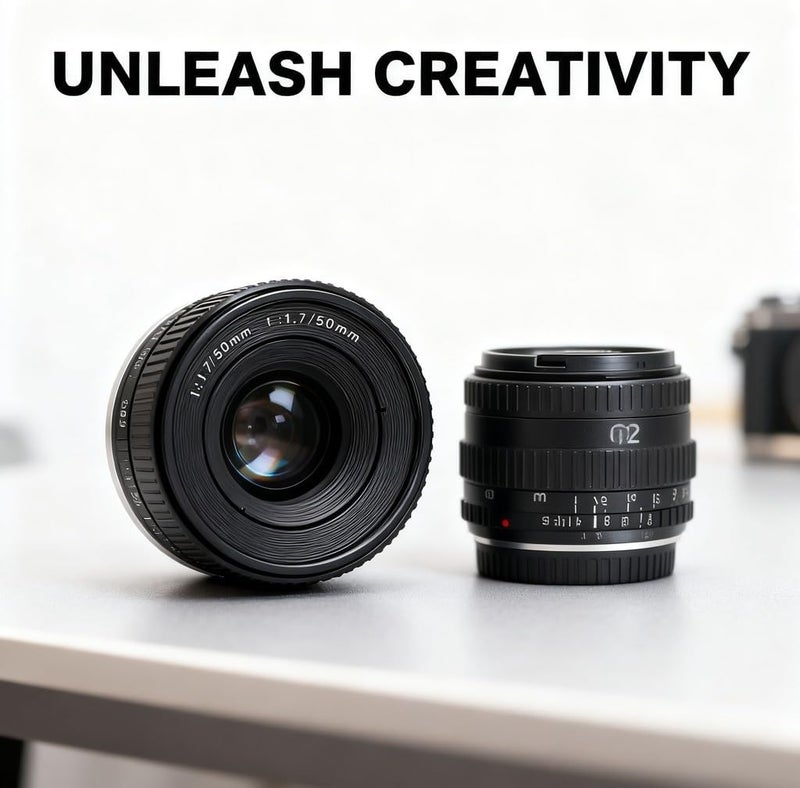 50mm F1.7 Large Aperture Manual Focus Lens, Full Frame Portrait Lens for DSLR Mirrorless - Excellent Bokeh, Compact and Portable, Ideal for Portrait Photography - Image 4