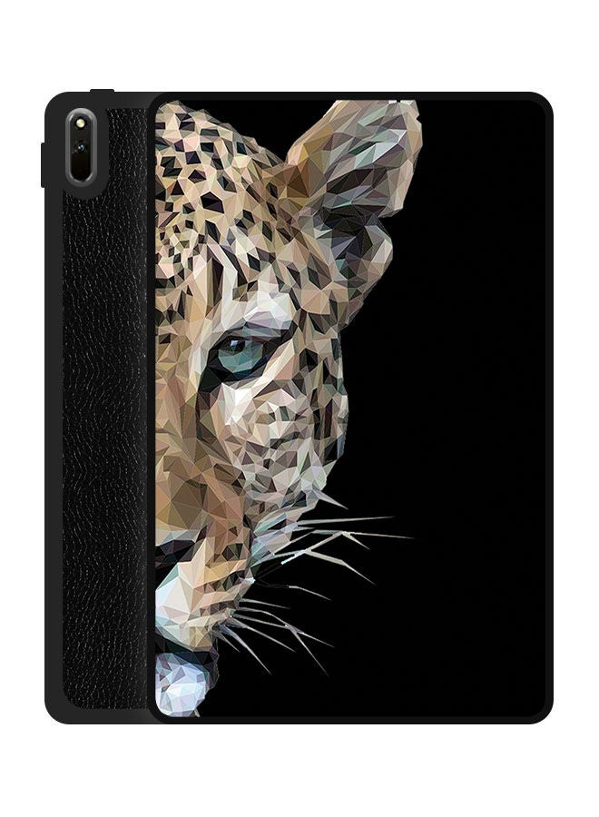 Theodor Protective Flip Case Cover For Huawei MatePad 11 2021 Tiger Half Face - Image 1