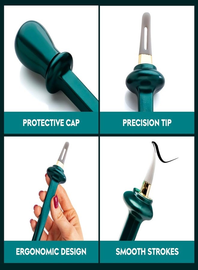 Gleva Silicone Eyeliner Tool + Gel Eyeliner, Waterproof Long Lasting Cream Eyeliner, Smudge-Proof Eye Liner - Image 3