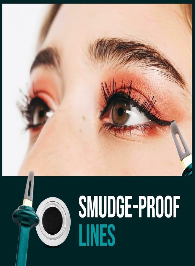 Gleva Silicone Eyeliner Tool + Gel Eyeliner, Waterproof Long Lasting Cream Eyeliner, Smudge-Proof Eye Liner - Image 4