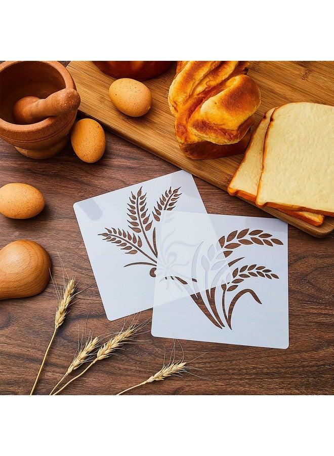Romooa 20 Pieces Bread Stencils Artisan Bread Stencil Baking Stencil Set Cook Stencil Baking Template Bread, Cake, Pie, or Cookie Stencils Template Mold for Decorating, 20 Styles - Image 5