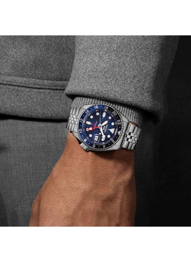 5 Sports GMT SSK003K1 Men’s Watch, Blue Dial 42.5mm Case 100M WR Automatic GMT