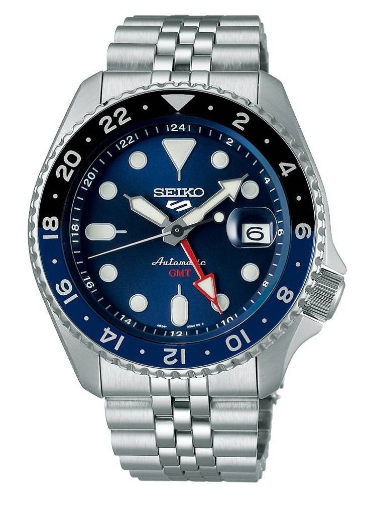 5 Sports GMT SSK003K1 Men’s Watch, Blue Dial 42.5mm Case 100M WR Automatic GMT
