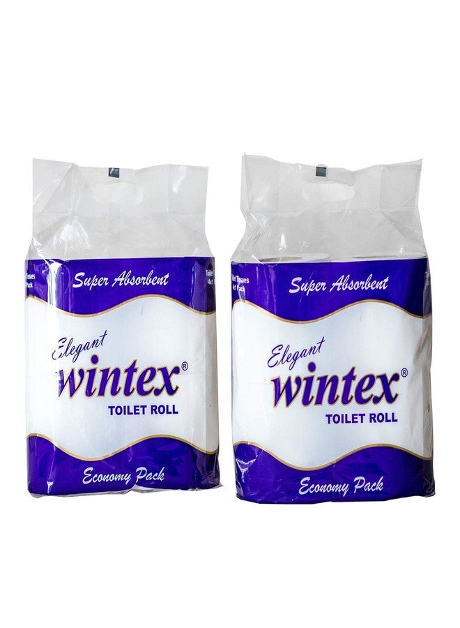 Wintex ELEGANT 2 Ply Extra Soft & Gentle Toilet/Bathroom Paper Rolls (4x2 packs, Total 8 Rolls) - Image 1