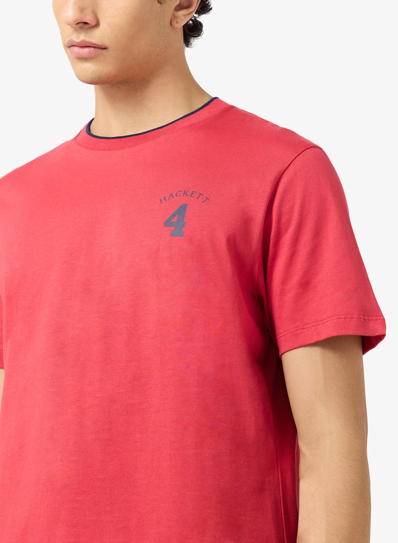 Hackett Number Crew Neck T-Shirt - Image 3