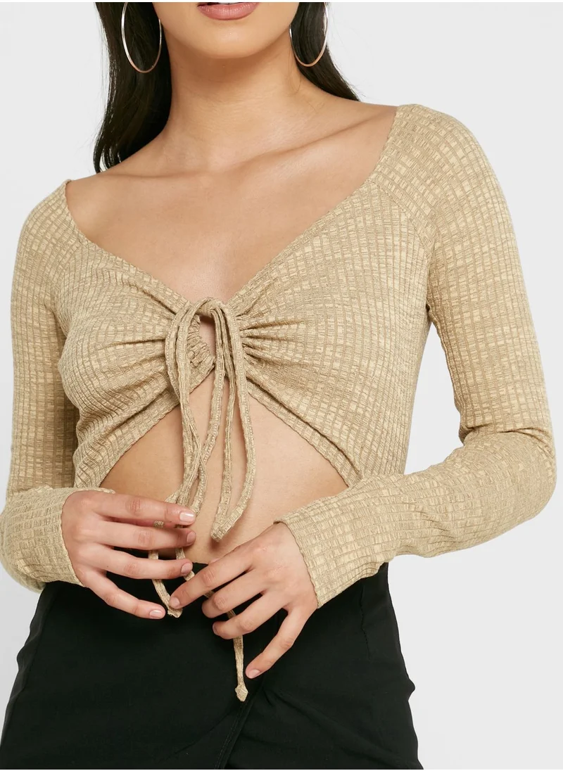 TOPSHOP High Leg Cut Out Detail Body