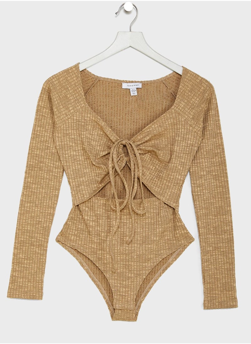 TOPSHOP - High Leg Cut Out Detail Body - Image 1