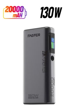 20000 mAh Portable Power Bank with 130W PD PPS Fast Charging Smart Display,USB-A QC 3.0,Dual USB-C Input/Output Ports and Over-Heating Protection for Laptops Dell XPS,IPhone,Samsung,Huawei - pzsku/Z507C2EF8D60549A956DBZ/45/_/1740033894/369444ea-9651-460d-ad3c-3a1c61fb0d7c