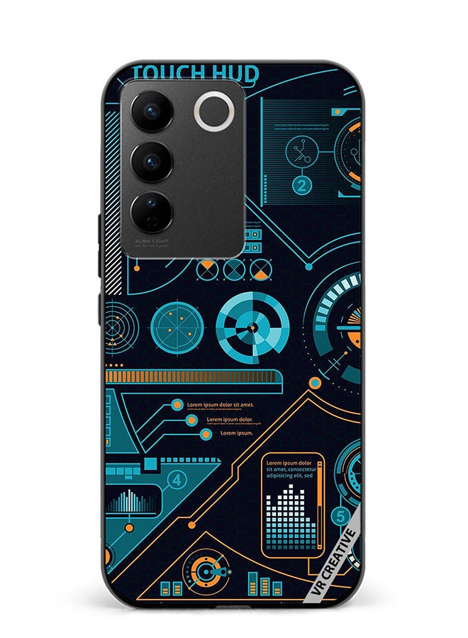 VR CREATIVE Protective Case Cover For Vivo V27e Touch Hud Design Multicolour - Image 1