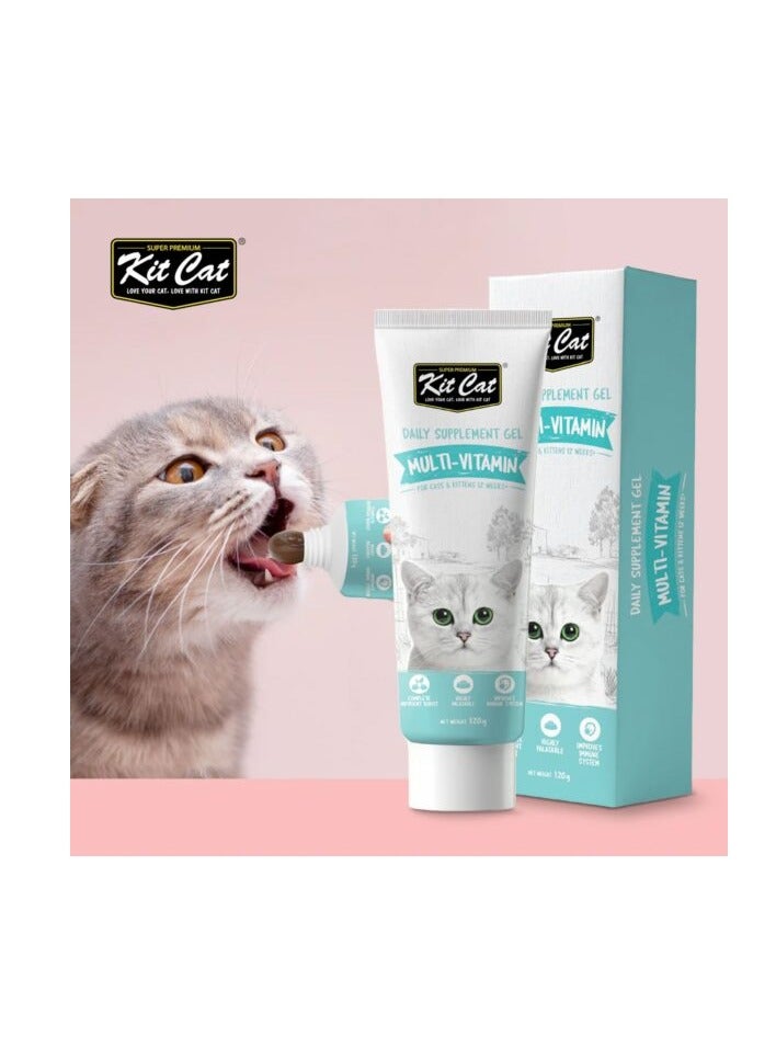 Daily Nutritional Supplement Gel For Cats & Kittens – Multi-Vitamin (120g)