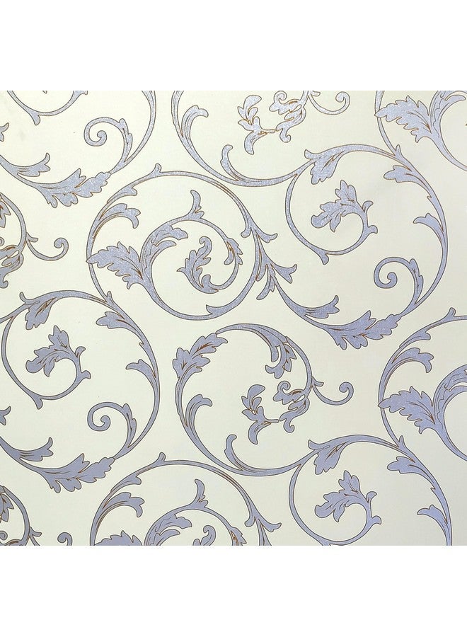 ANNACREATIONS Self Adhesive Waterproof Wallpaper Floral Pattern Wall Sticker for Living Room Hall Bedroom Decoration PVC Vinyl Wall Stickers 45 x 304 cm - Image 2