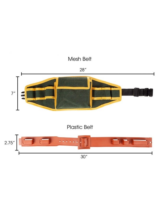 Hey! Play! Hey!Play! Kids Tool Belt Set - Children’S Handyman Kit With 2 Belts, Saw, Hammer, Screwdriver, Wrench, Pliers, Safety Goggles, 20 Pcs - Image 2