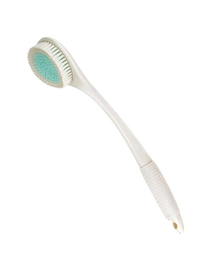 BEDELITE Back Bath Brush Long Handle for Shower - Soft Shower Brush for Men & Women,Back Brush Scrubber(16.4" Long), Skin Exfoliator for Bath Scrubber Body Brush(Ivory) - Image 1
