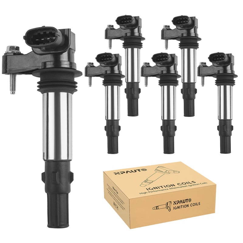 Ignition Coil Pack of 6 Replacement for V6 36 36L 2004 2005 2006 2007 2008 2009 Cadillac CTS SRX STS 06 07 09 Buick Allure LaCrosse Rendezvous 2009 Chevy Traverse GMC Acadia Saturn Outlook UF375