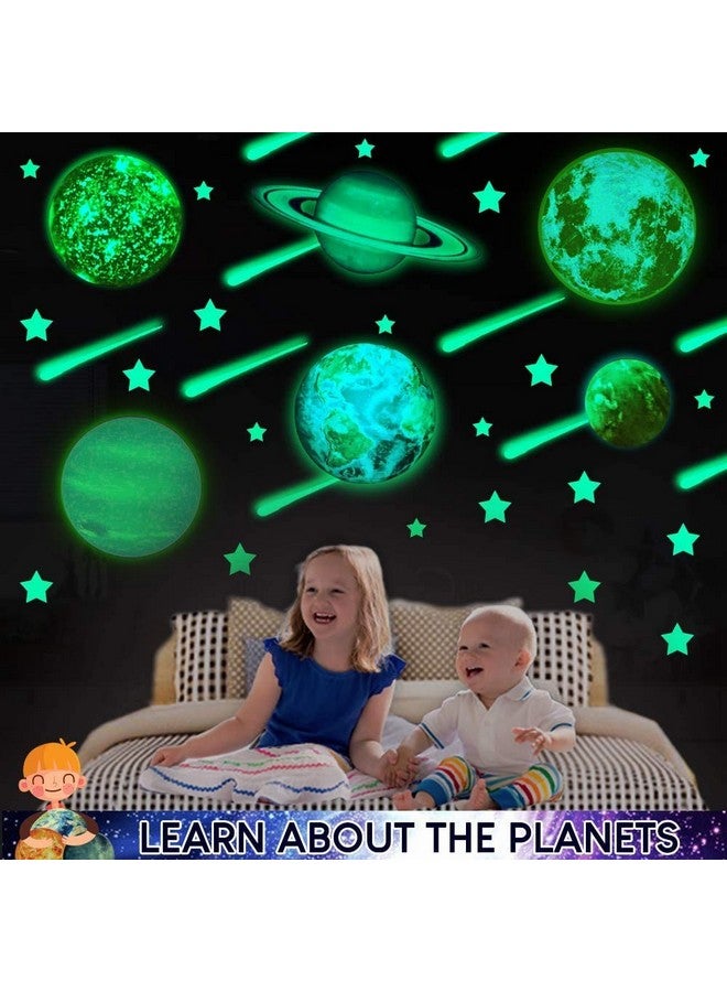 UNTOLD PLANETS 195+PCS Glow in The Dark Planets for Ceiling Decorations, Star Stickers Sun, Moon Pluto Wall Stickers for Kids, Boys Room Decor, Wall Decals Christmas Gift - Image 3