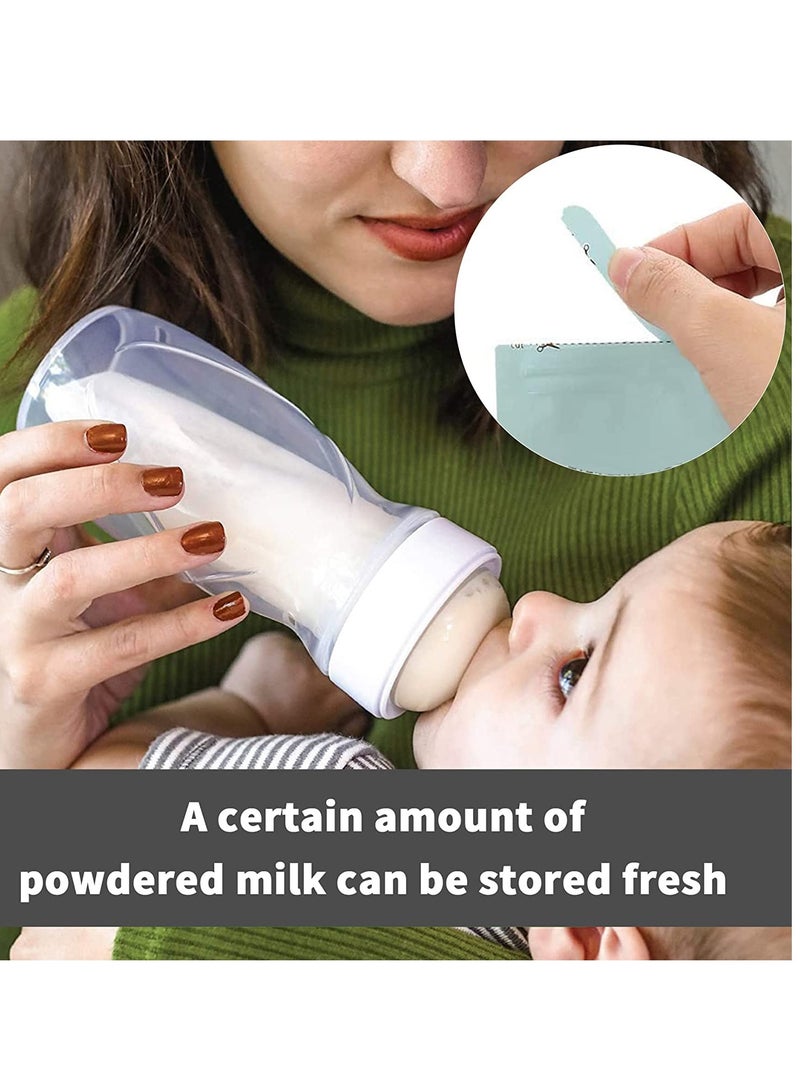 KASTWAVE Portable Milk Powder Storage Bag, Disposable Baby Feeding Food Milk Powder Sealed, and Leakproof Pouches Container Formula Dispenser, for Newborn Parents and Family Travel 30 Pieces  - Image 4