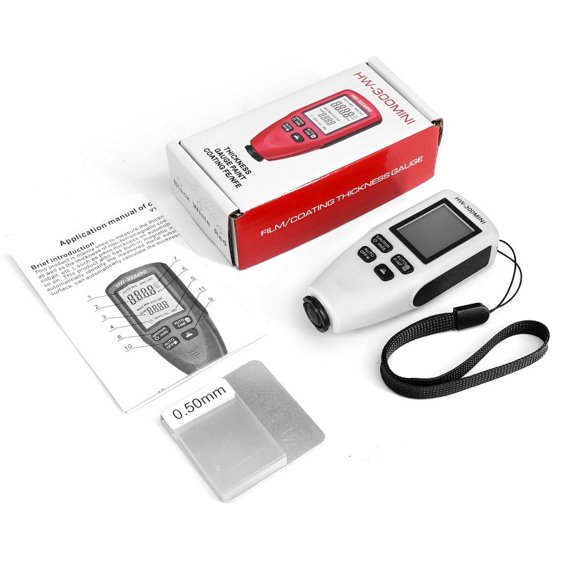 Paint Thickness Gauge White: HD Display Anti-slip Groove - Auto Substrate Detection Paint Thickness Meter for Used Car Buyers Industrial Manufacturing Labs - Image 5
