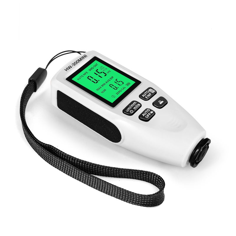 Paint Thickness Gauge White: HD Display Anti-slip Groove - Auto Substrate Detection Paint Thickness Meter for Used Car Buyers Industrial Manufacturing Labs - Image 4